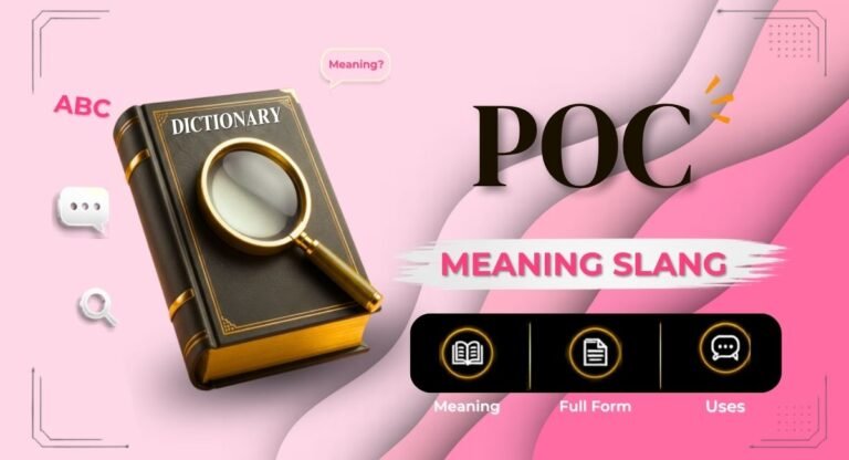 POC Meaning Slang