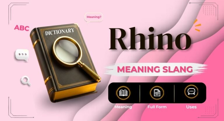 Rhino Meaning Slang
